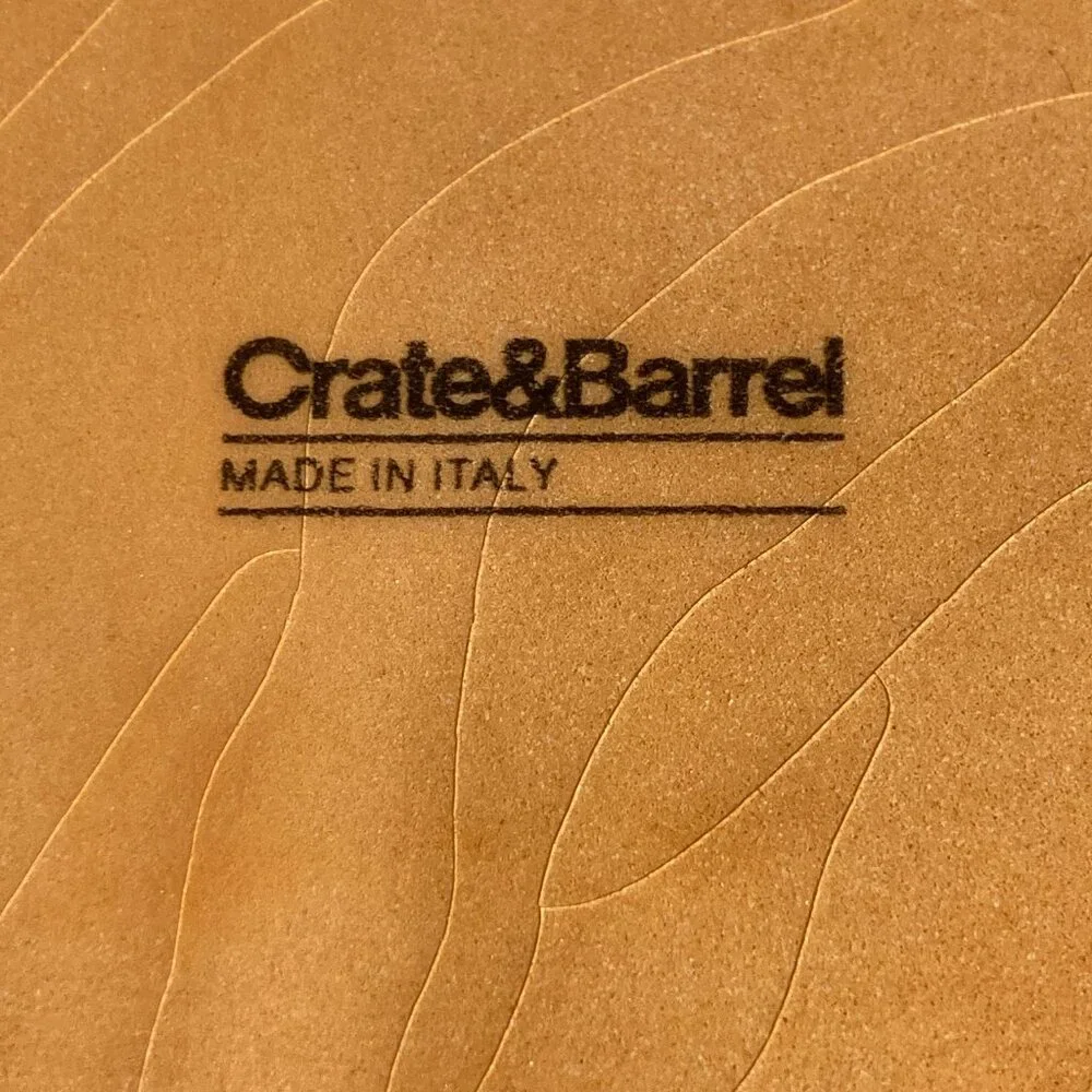 Crate & Barrel Cheese Plate Grapes Grape Bundle Wedge Serving Dish Ceramic Italy